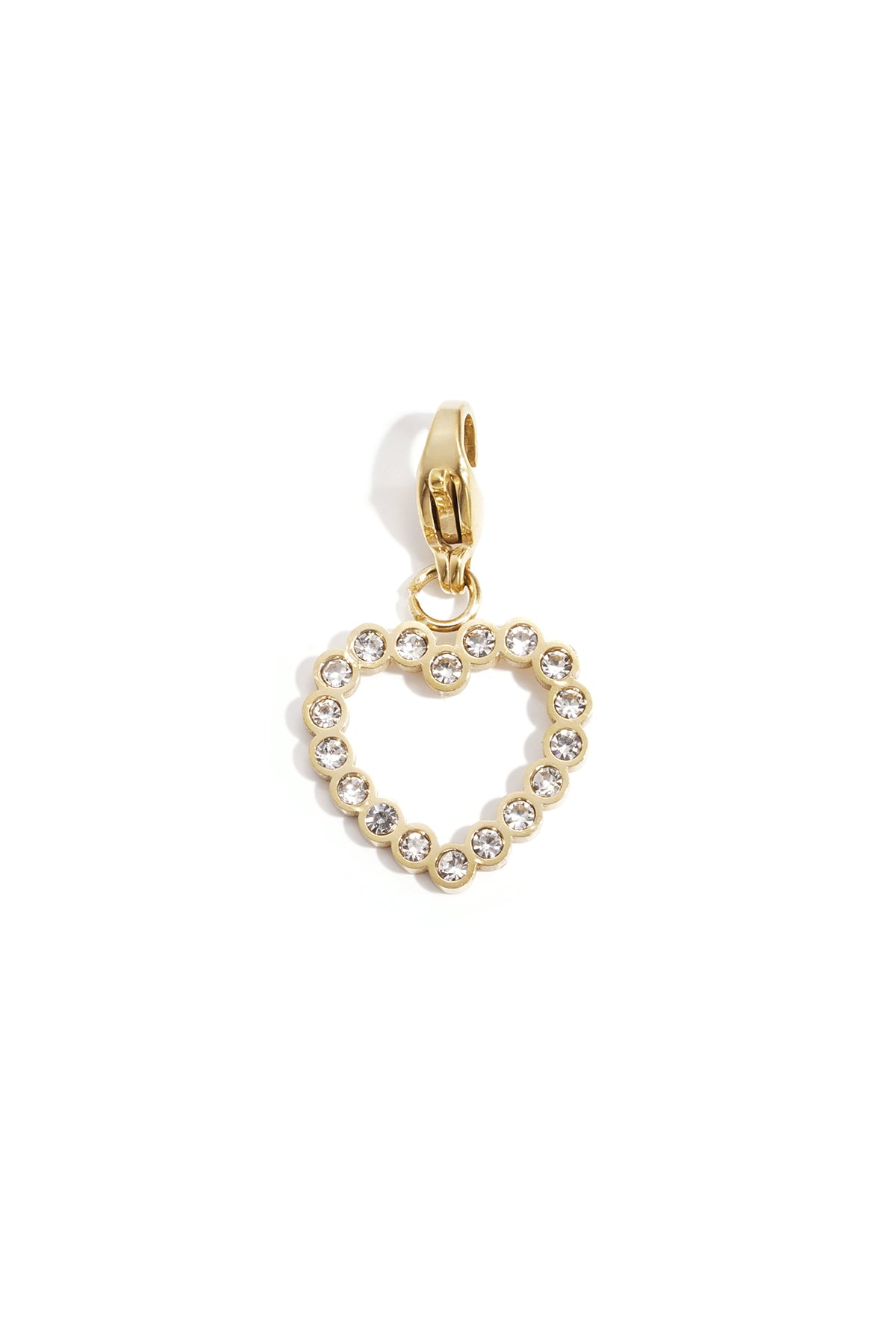 Jewelry charm inlaid empty heart DIY