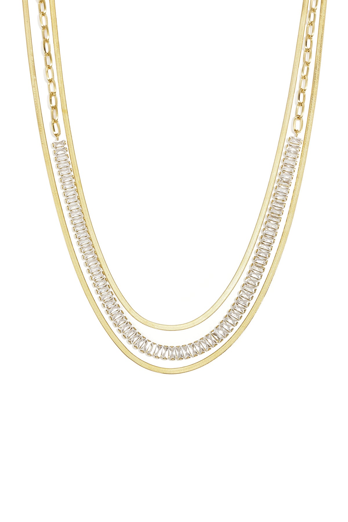 Stainless Steel Layered Necklaces Chain Casual Daily Simple Series Women's jewelry