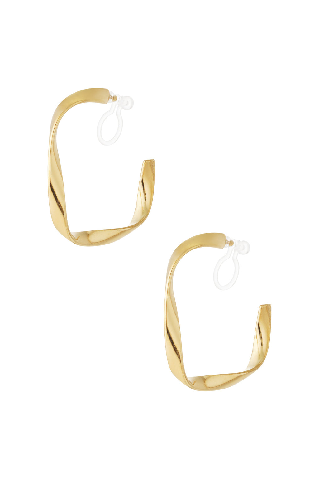 Clip-On Earrings – Gold-Plated Steel