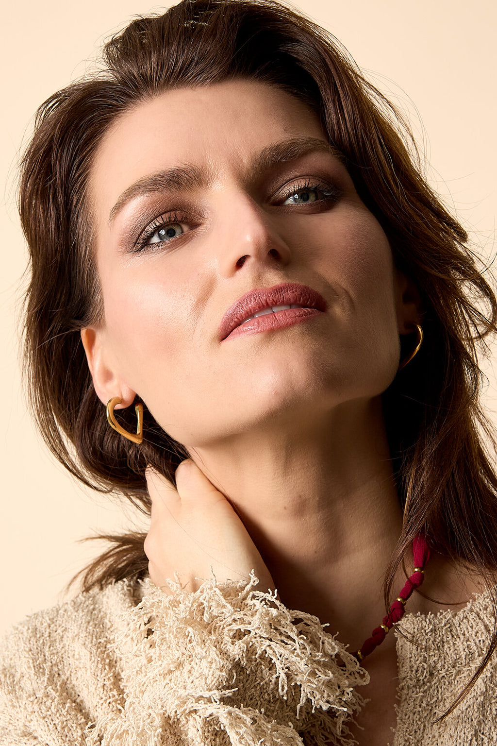 Elegant Heart-Shaped Hoop Earrings for Daily Wear