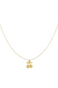 Elegant Rhinestone Fruit Pendant Necklace, All Fit