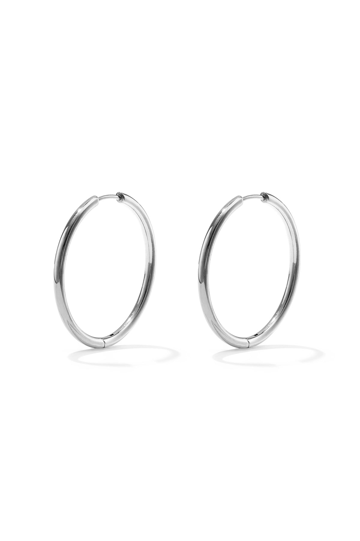 stainless steel earrings hoops small