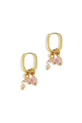 earring with black beads