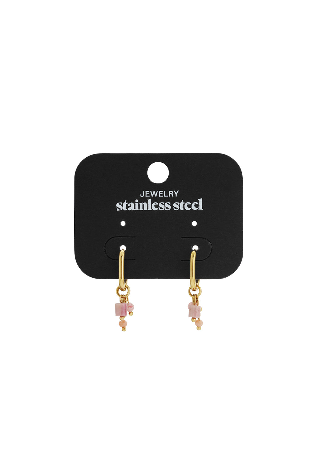 earring with black beads
