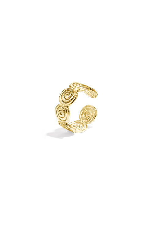 Elegant Adjustable Minimalist Ring in Silver & Gold