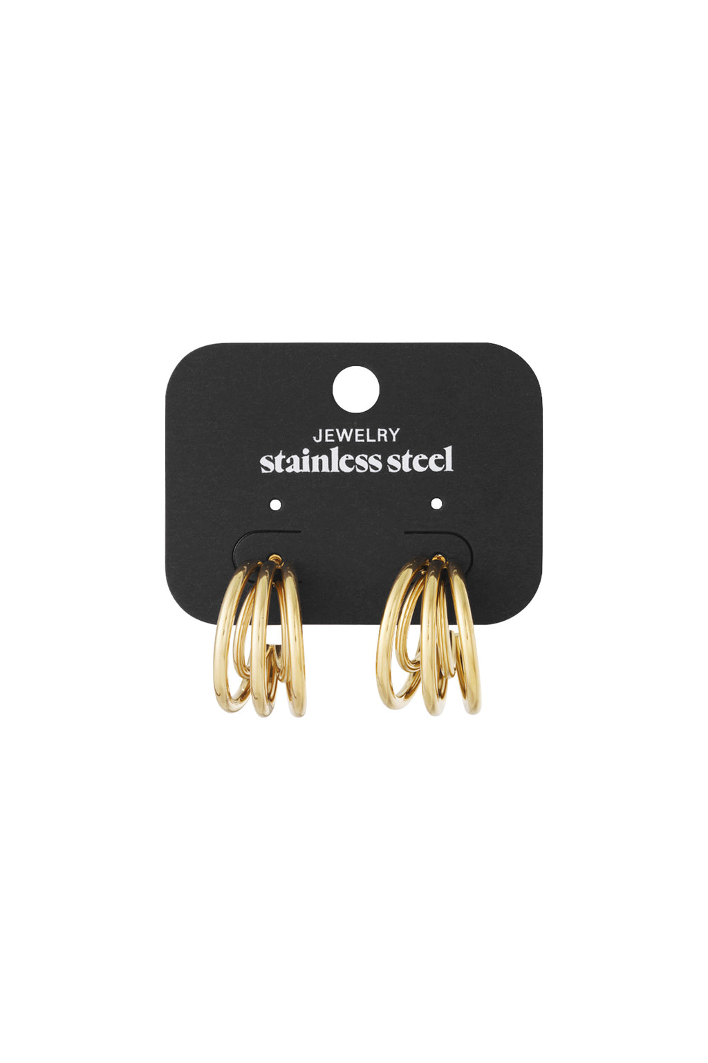 Stainless Steel Hoop Earrings Geometric Casual Daily Simple Series Women's jewelry