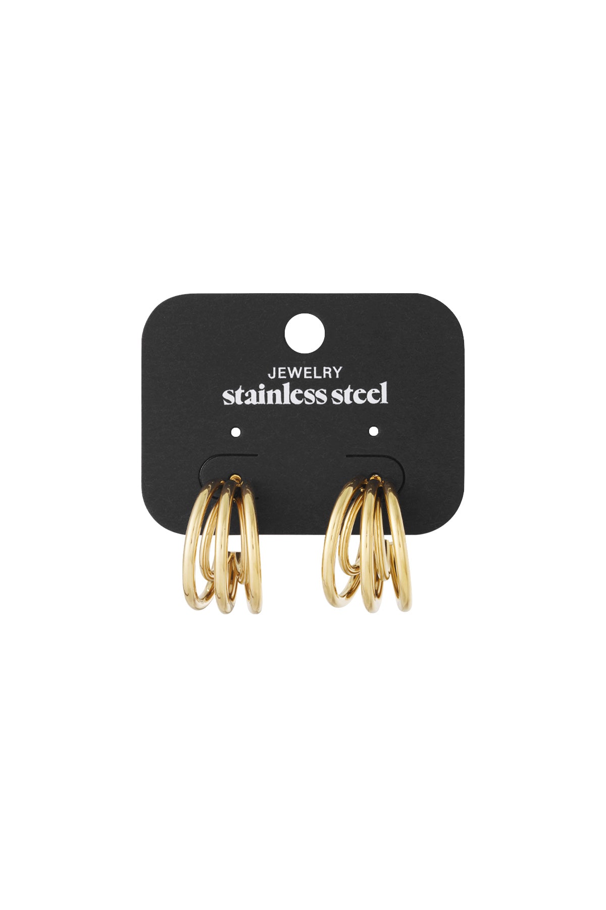 Stainless Steel Hoop Earrings Geometric Casual Daily Simple Series Women's jewelry