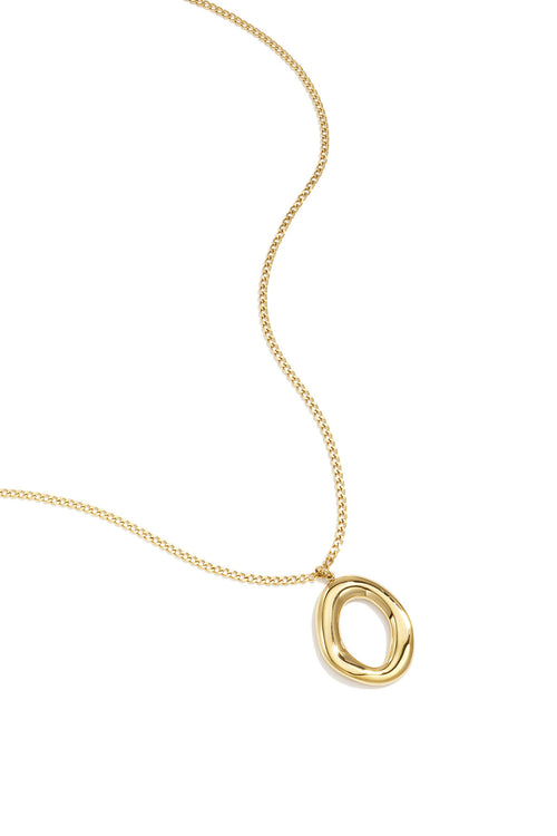 Elegant Gold-Toned Circle Pendant Necklace for Daily Wear