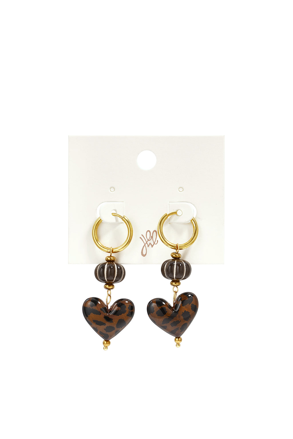 Stainless Steel Beads Earrings Heart Simple Daily Simple Series Women's jewelry