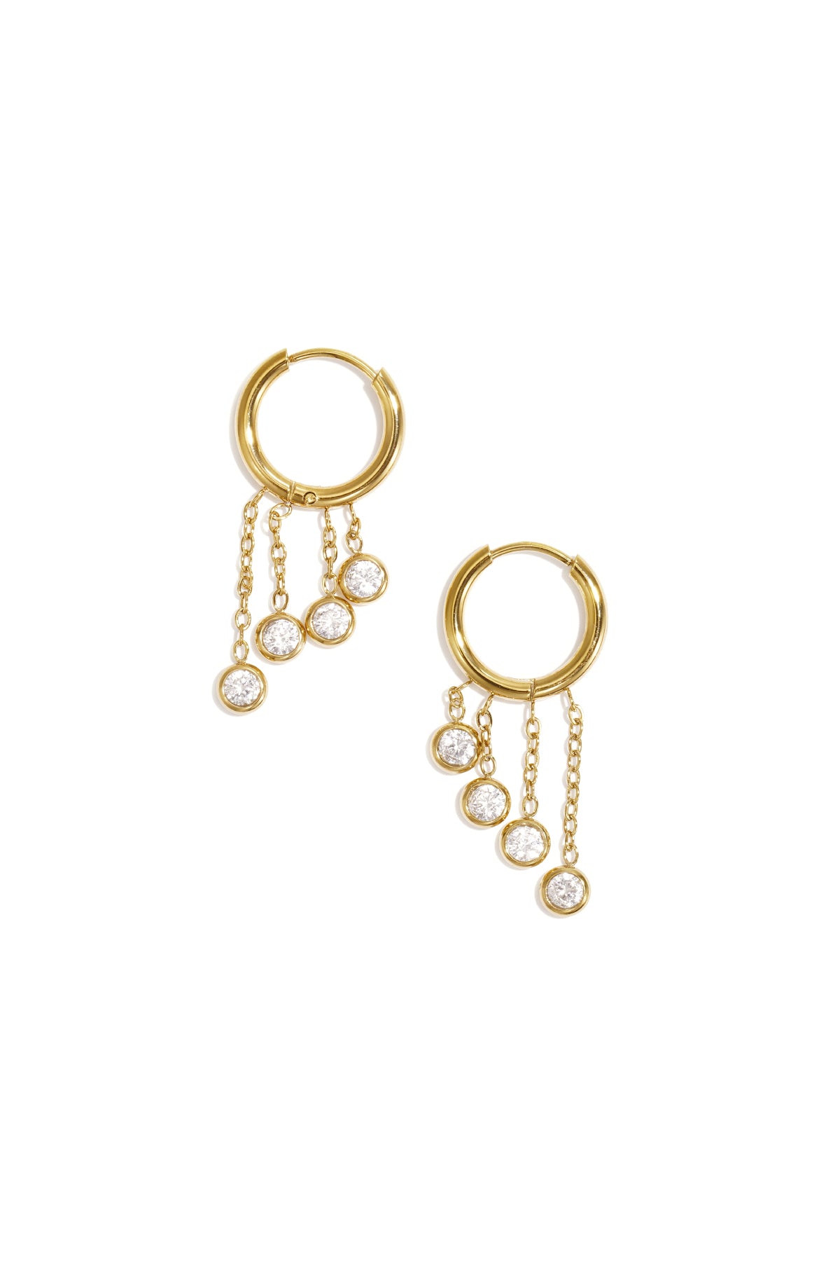Stainless Steel Drop Earrings Circle Casual Daily Simple Series Women's jewelry