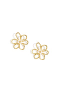 Stainless Steel Stud Earrings Flower Casual Daily Simple Series Women's jewelry