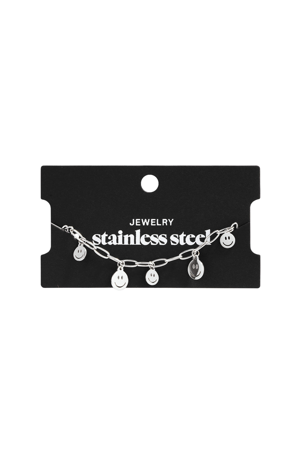 Bracelet multiple smileys Gold Color Stainless Steel