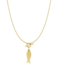 Fish long necklace