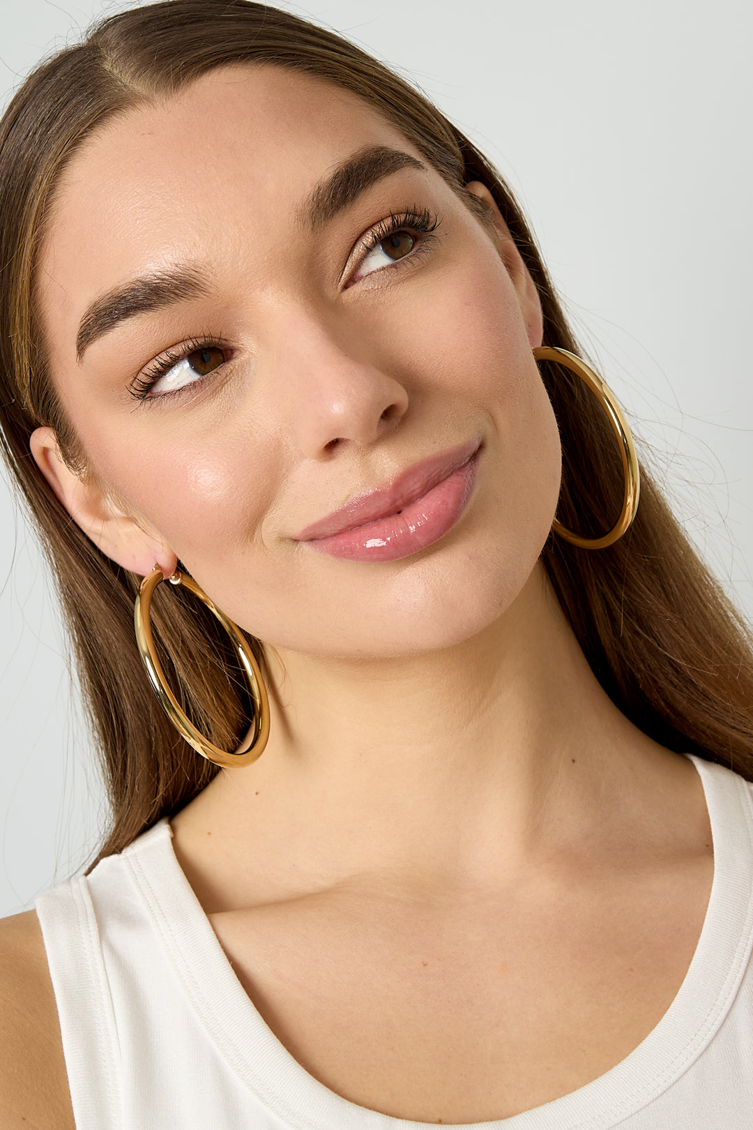 Stainless Steel Hoop Earrings Casual Daily Simple Series Women's jewelry
