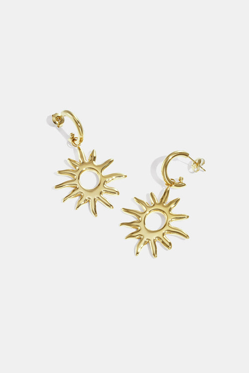 Elegant Sun-Inspired Drop Earrings for Everyday Wear