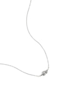 simple necklace with knotted charm