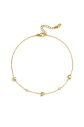 Elegant Gold Color Heart Ankle Bracelet for Summer