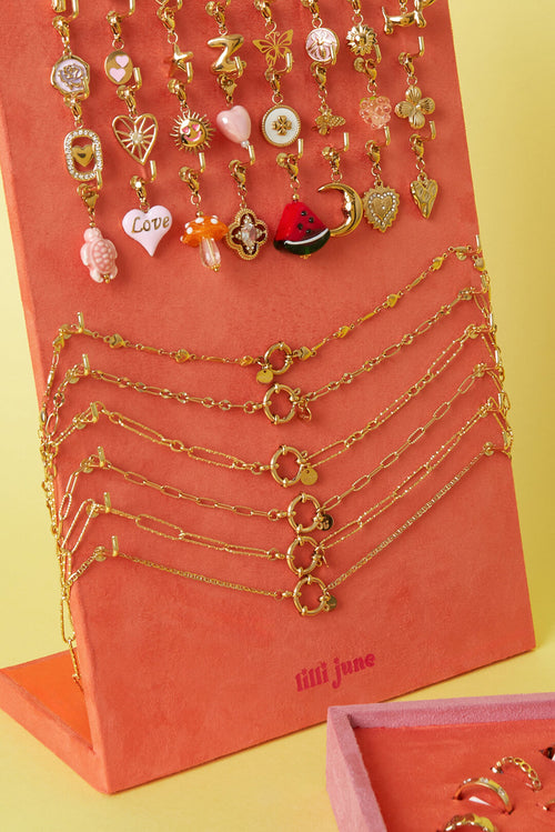 Elegant Gold Color Stainless Steel Chain Necklace for Women