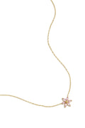 Elegant Pink Flower Pendant Necklace for Spring/Summer