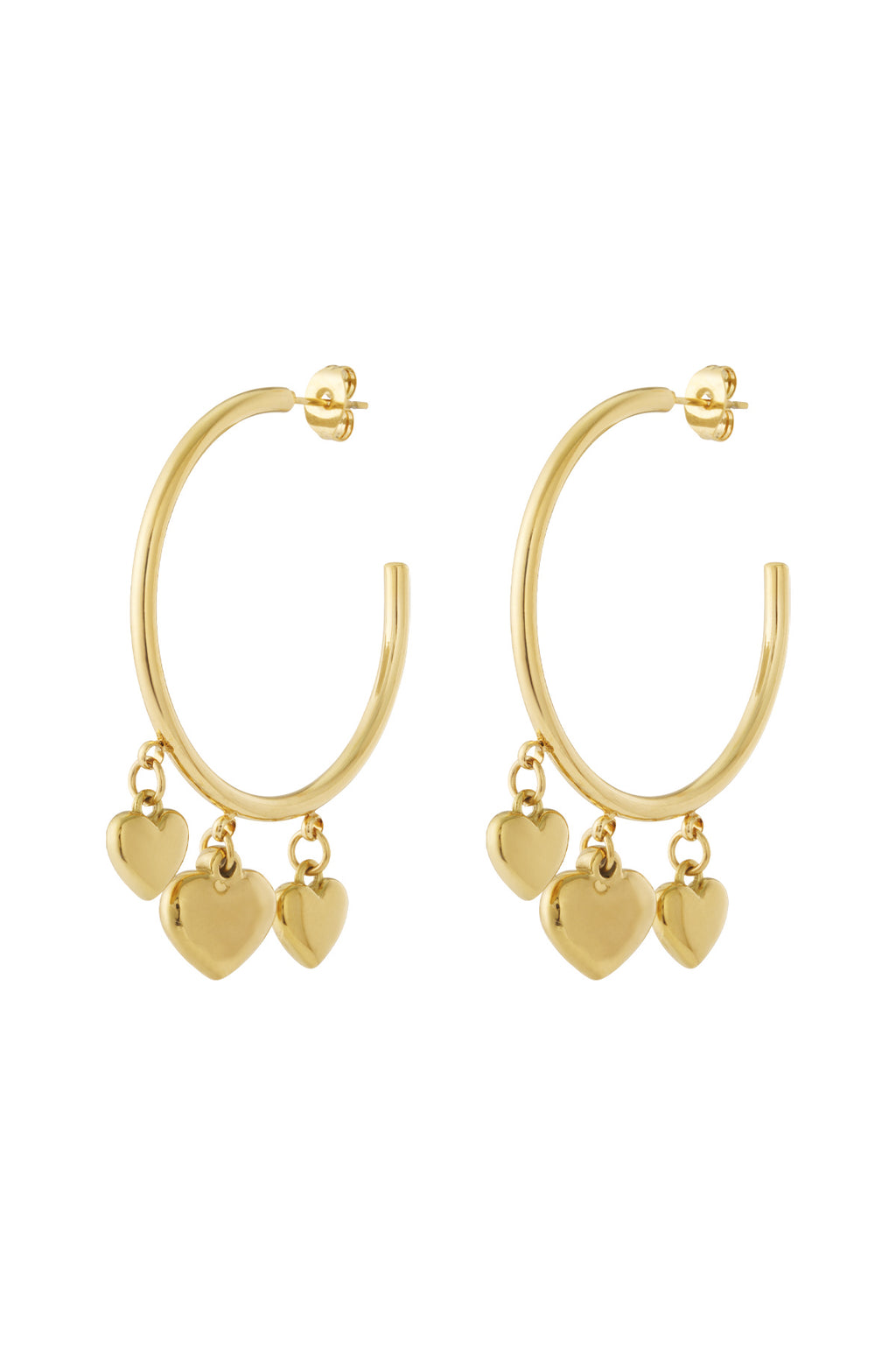 Hoop heart Earrings