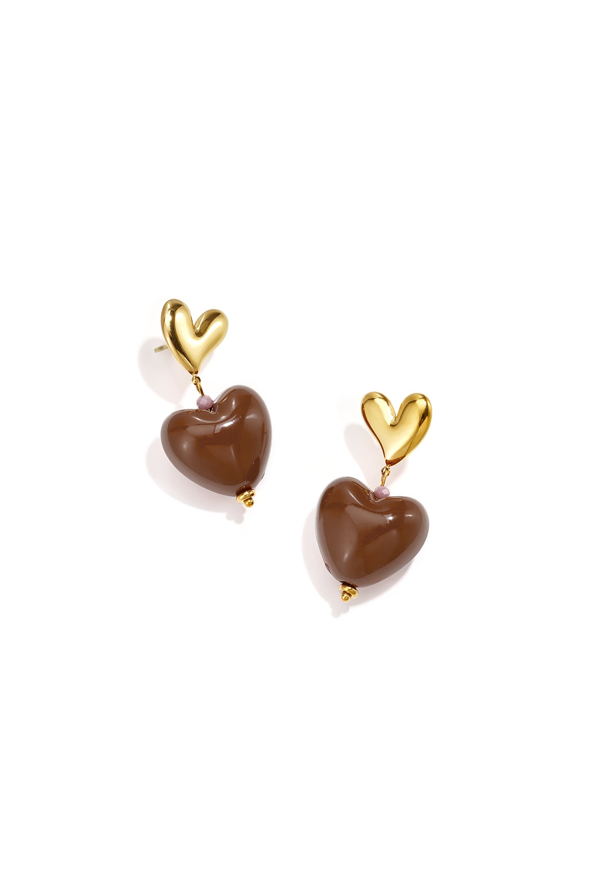 Stainless Steel Drop Earrings Heart Casual Daily Romantic Series Women's jewelry