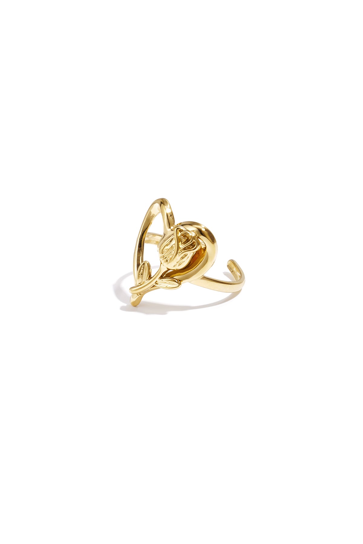 Heart Statement Ring – Gold-Plated Steel