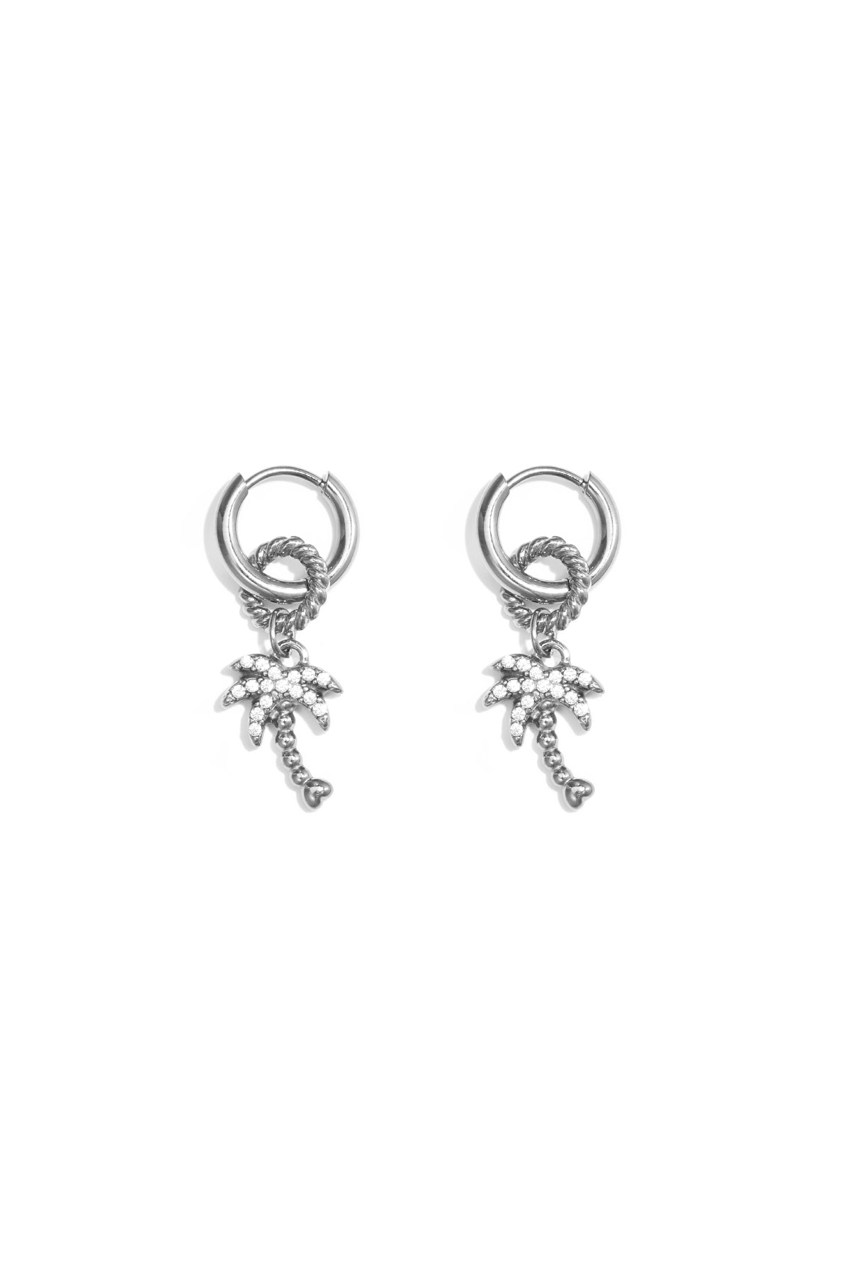 Stainless Steel Drop Earrings Plant Simple Daily Simple Series Women's jewelry