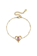 Stainless Steel Charm Bracelets Heart Simple Daily Simple Series Women's jewelry