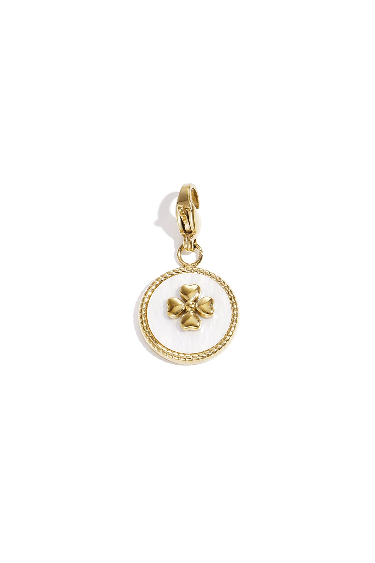 Clover Jewellery Charm – White Steel