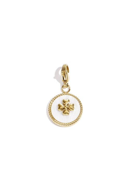 Clover Jewellery Charm – White Steel