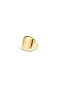 Adjustable Gold-Color Stainless Steel Statement Ring