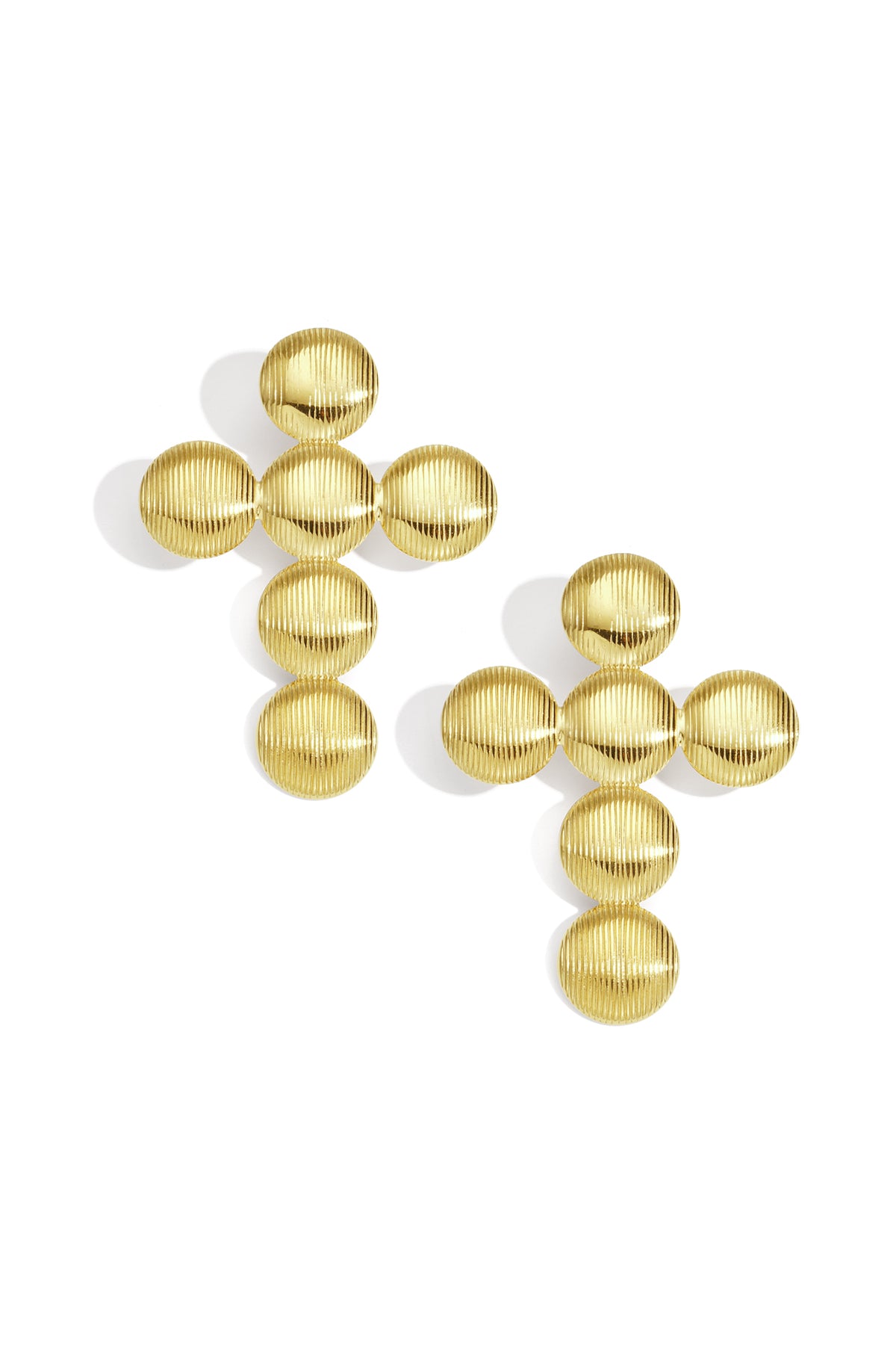 Stainless Steel Stud Earrings Cross Casual Daily Simple Series Women's jewelry