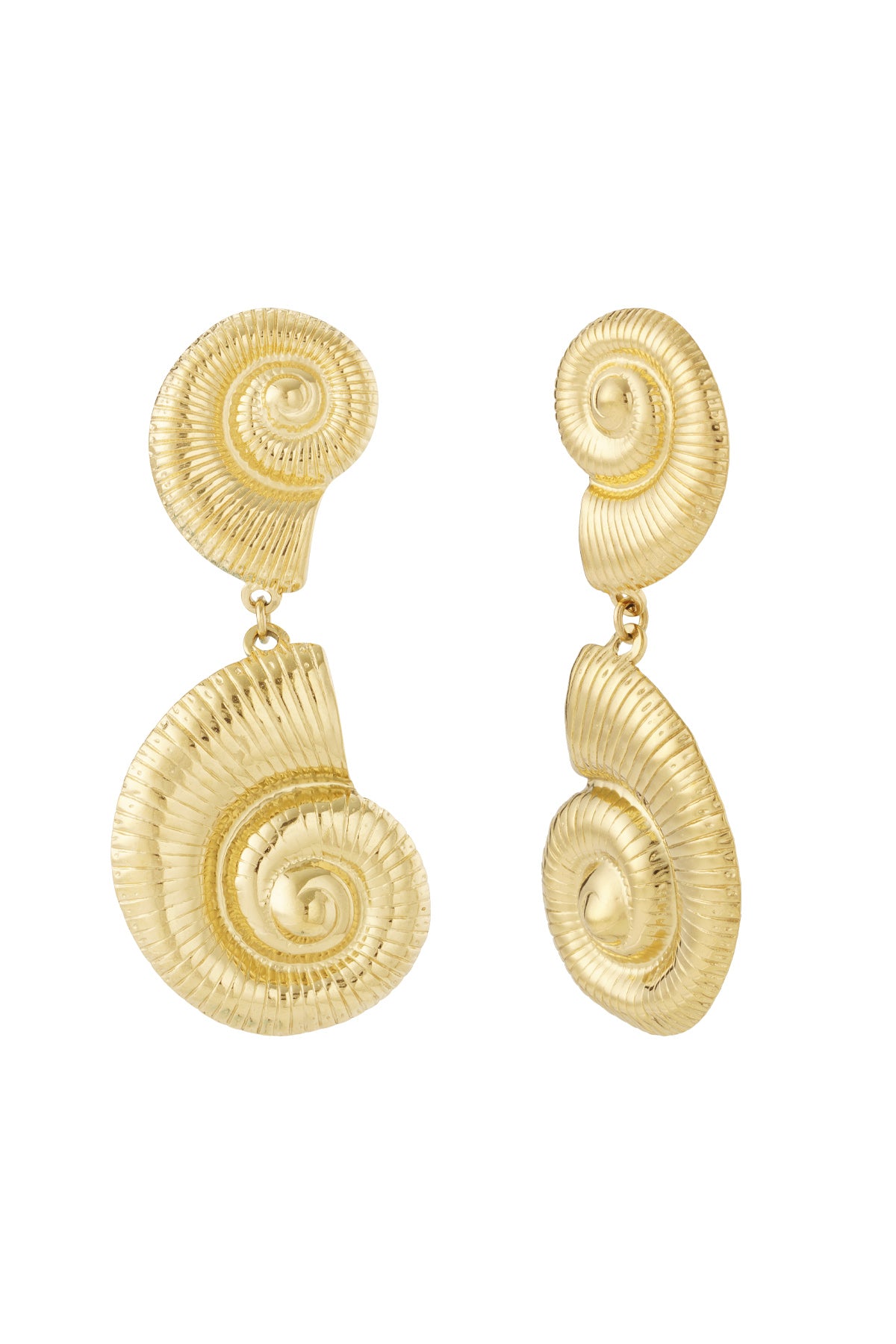 Drop Earrings – Gold-Plated Steel