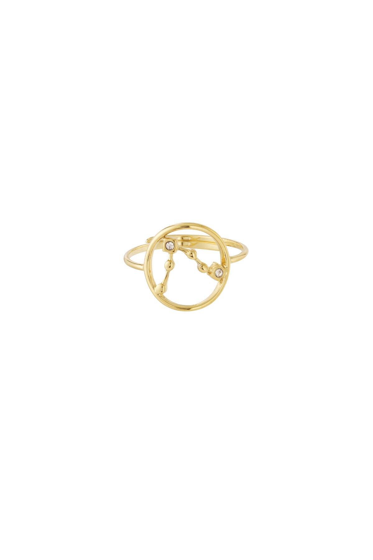14K Gold Plated Zodiac Statement Ring for Women