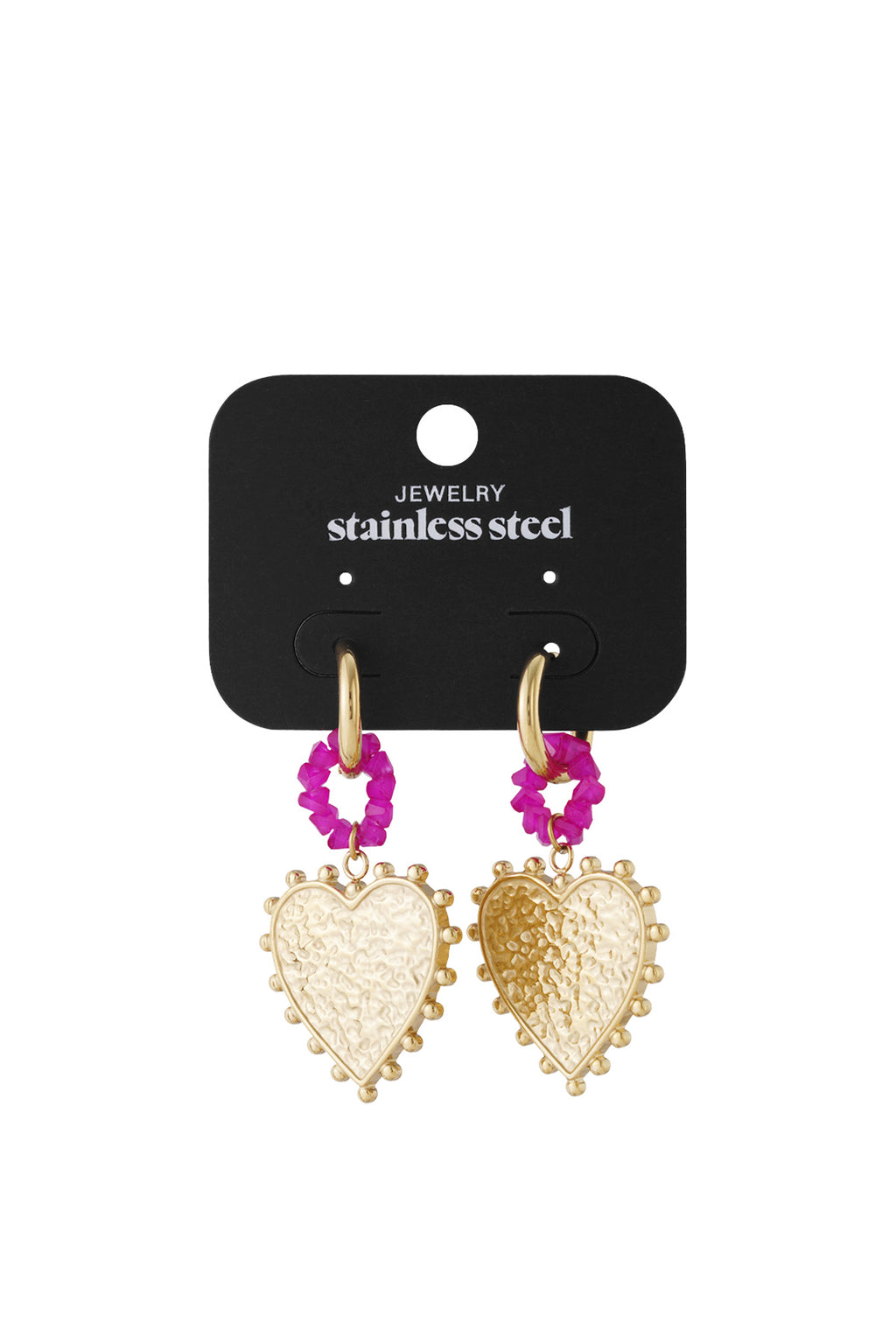 Stainless Steel Drop Earrings Heart Casual Daily Simple Series Women's jewelry