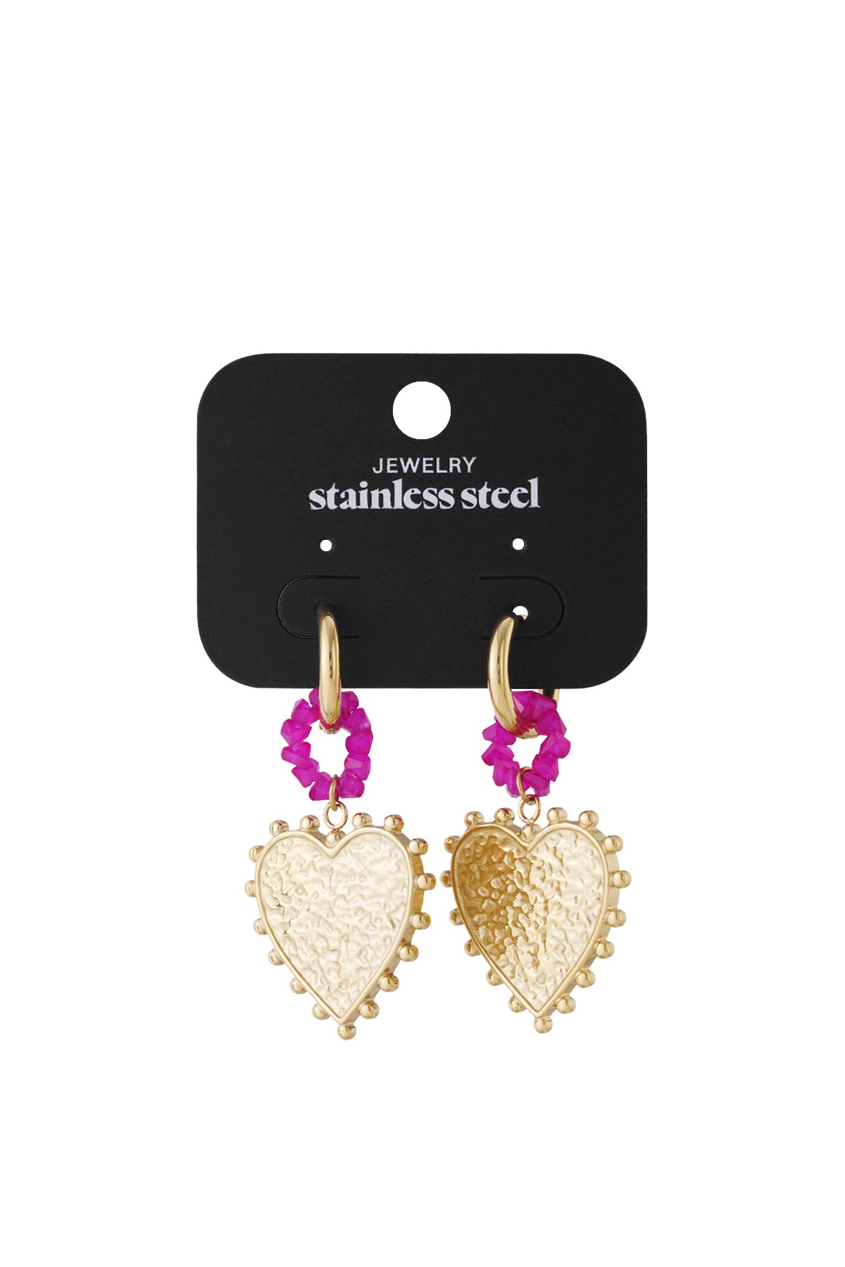 Stainless Steel Drop Earrings Heart Casual Daily Simple Series Women's jewelry