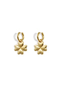 Earrings with clover charm