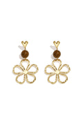 Stainless Steel Dangle Earrings Flower Daily Simple Series Women's jewelry