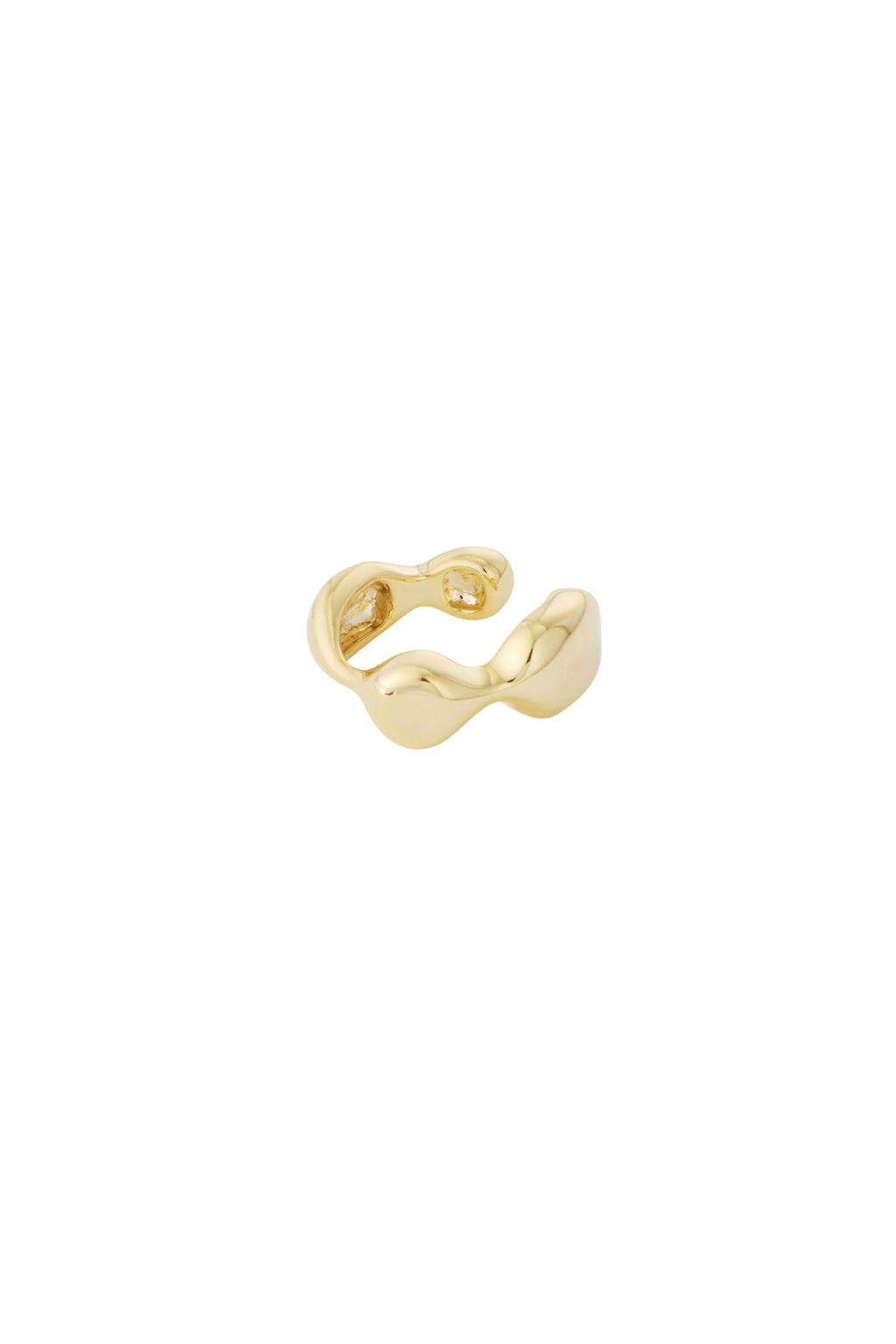 Irregular Shape Ear Cuff – Silver-Tone Copper