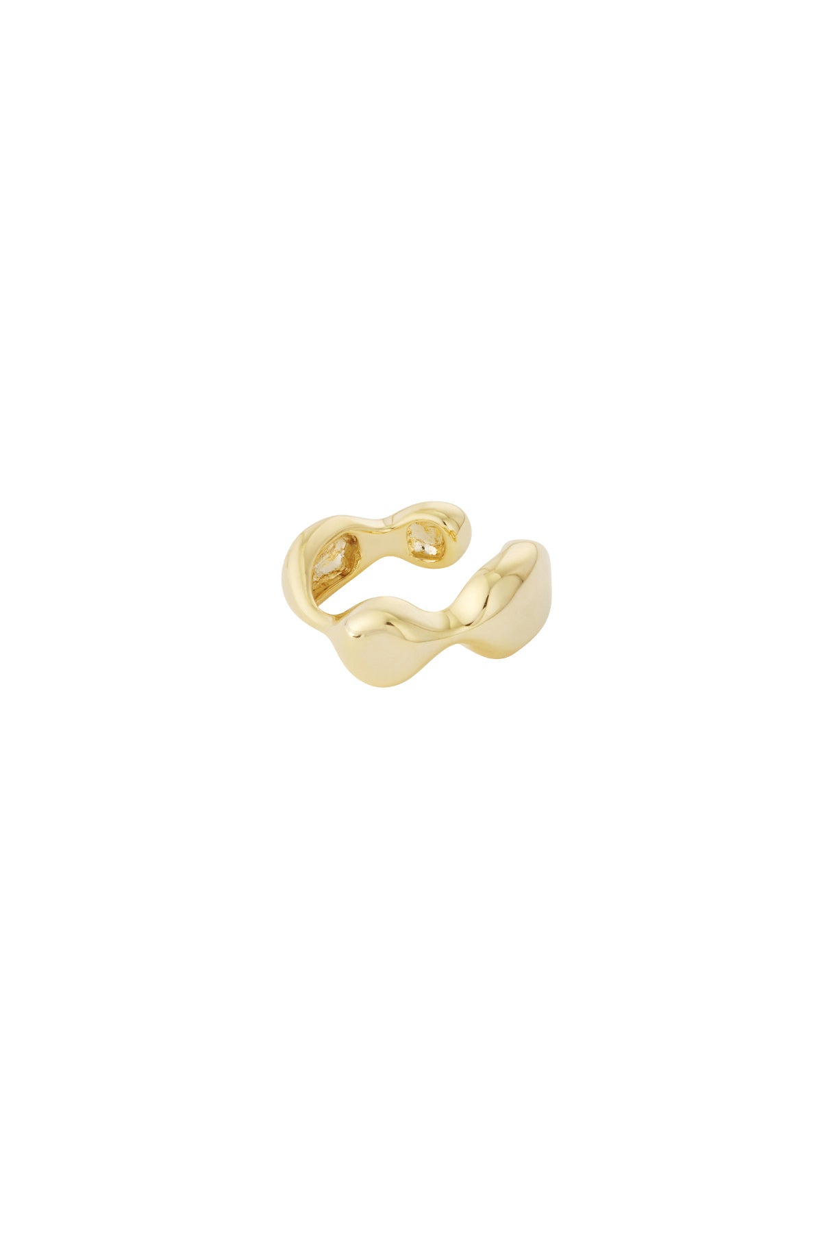 Irregular Shape Ear Cuff – Silver-Tone Copper
