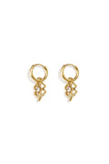 Stainless Steel Drop Earrings Clover Simple Daily Simple Series Women's jewelry