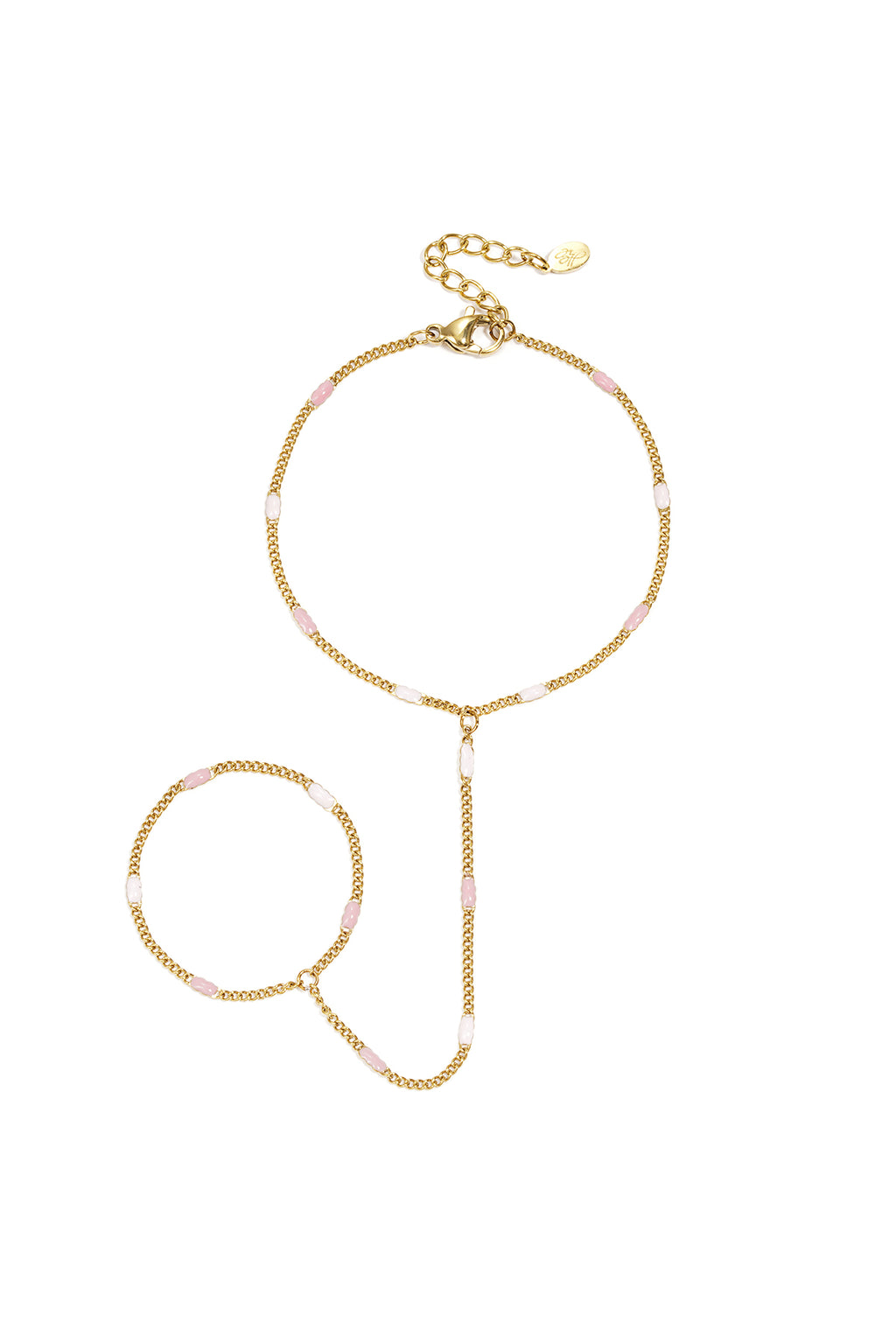 Chain Bracelet – Gold-Plated Steel & Enamel