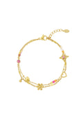 Stainless Steel Charm Bracelets Flower Daily