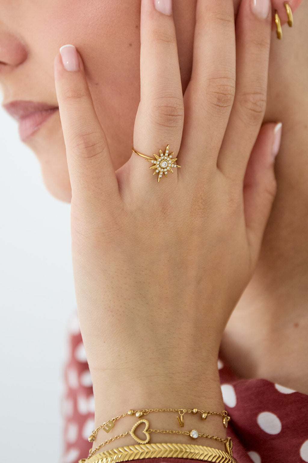 Elegant Adjustable Gold Statement Ring for Everyday Glam