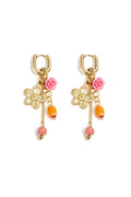 Stainless Steel Beads Earrings Flower Casual Daily Romantic Series Women's jewelry