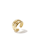 Elegant Adjustable Minimalist Ring - Silver & Gold