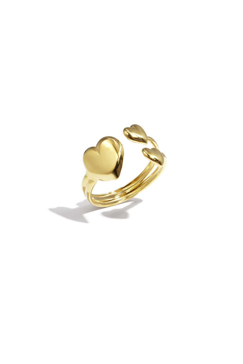 Heart Minimalist Ring – Gold-Plated Steel