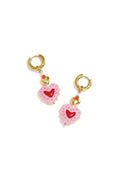 Stainless Steel Beads Earrings Heart Cute Daily Simple Series Women's jewelry