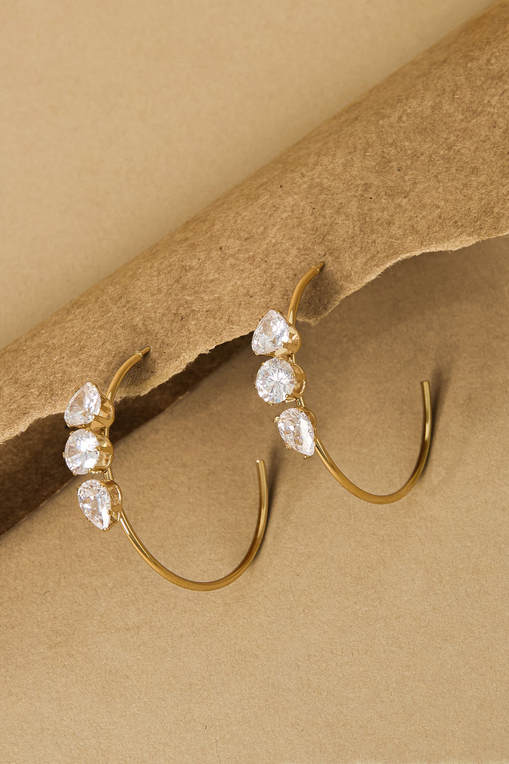 Stainless Steel Hoop Earrings Circle Simple Daily Simple Series Women's jewelry