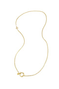Elegant Gold-Color Stainless Steel Chain Necklace for Women